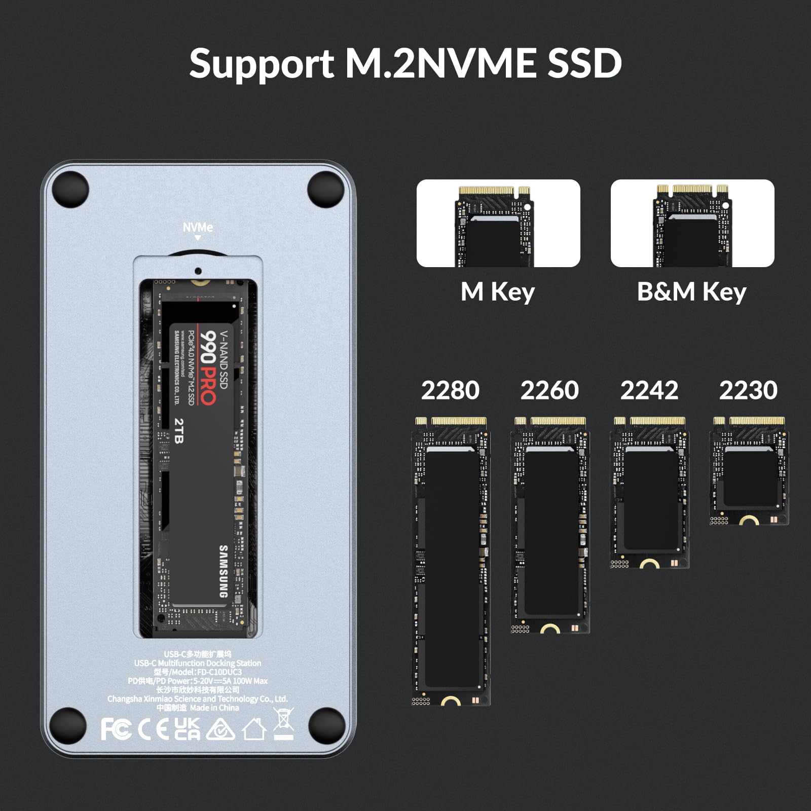 Amazon.co.jp: ドッキングステーションとM.2 SSD外付けケース